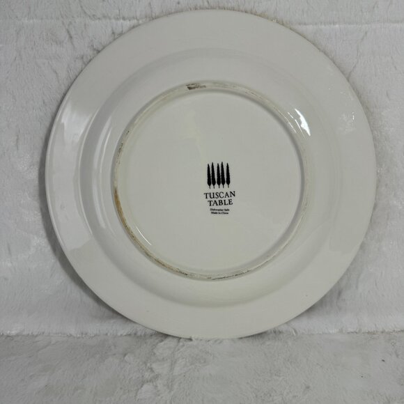 Tuscan Table Italian Dinner Plate 11" Ceramic Red Yellow Light Blue Black Bright - Picture 3 of 13